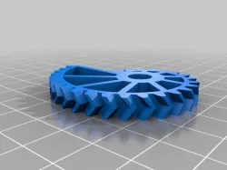 Nautilus gears with involute herringbone gearing - customizable