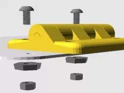New Stronger Hinge for Acrylic Door (Lulzbot Enclosure)