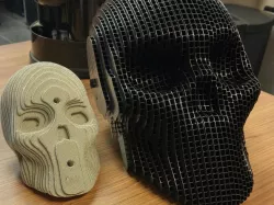 Plastic Corrugated Skull