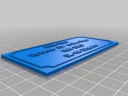 Princess Leia blaster plaque