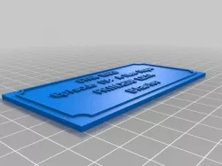 Princess Leia blaster plaque