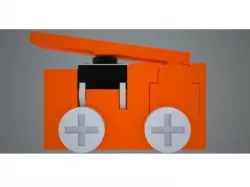 Printable micro switch endstop, M3 screws