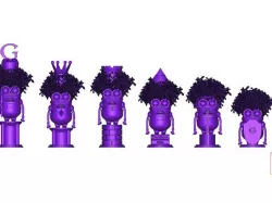 purple min chess set