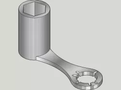 RC flywheel wrench