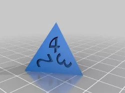 Sharp Edge d4 Dice