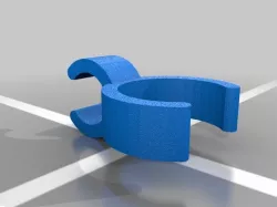 7/8" to 1/2" Hose Clip.  Clips are 90° from each other.