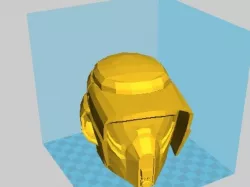 Biker Scout Helmet, low poly