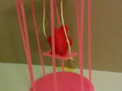 Birdcage with swing  (3D printable parts+some assembly needed)