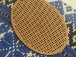 Cross stitch pendant laser cut