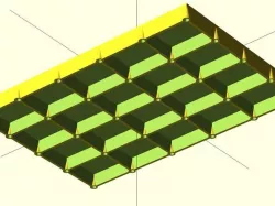 Customisable anti-curl cuboid base plate