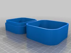 Customized rounded box 8x8x3cm