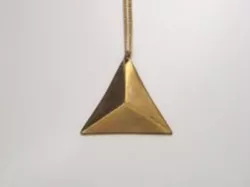 Daft punk triangular necklace