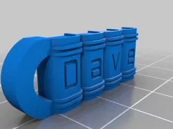 Dave Customized Bookshelf Keychain