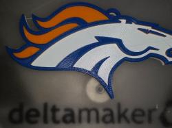 denver broncos large stencil template reusable wall decor diy crafts ...