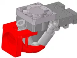 Diamond hotend print cooler