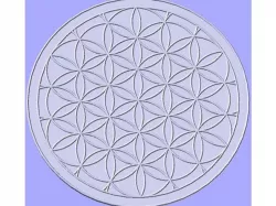 Drink coaster with geometric pattern