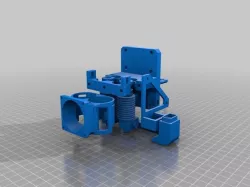 Dual extruder mount with auto bed leveling and 2 fans for Prusa i3 Sunhokey