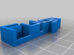 Fulga 3D name plate