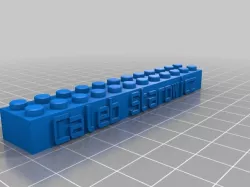 Lego Brick /w Name (caleb starowicz)
