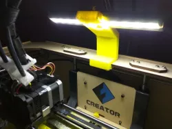 Light Holder for FlashForge Creators Without Lighted Work Area