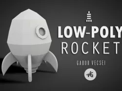 Low-Poly Rocket
