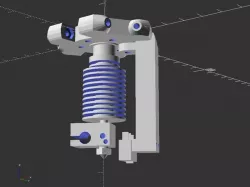 Magnetic detachable autolevel z - probe for Kossel Mini effector with E3D v6 hotend