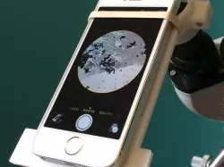 Microscope to iPhone adapter