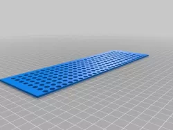 My Customized Parametric 255x76 perf plate