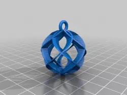 My Customized Spiral Sphere Ornament - 30mm Dia