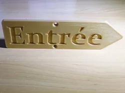 Panneau: Entrée