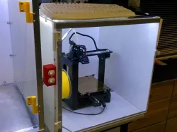 Pin hinge for 3D printer or other enclosure