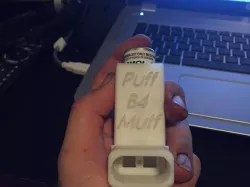 Puff b4 Muff asthma puffer