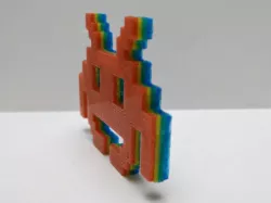 Rainbow Space Invader