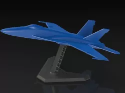 Small scale FA-18 Super Hornet model and stand
