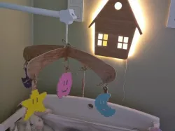 Super-Mario baby crib toy
