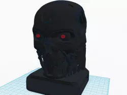 T800 Terminator Exoskull w/ 5mm LED Eyes