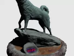 UConn Jonathan the Husky Statue