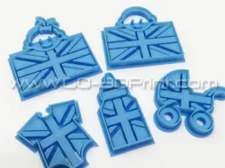 United Kingdom Royal Family Babysuit Union Jack Iconic British Flag Cookie Cutter