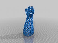 3D 3D-Printed Orthopedic Cast Hand Blue - TurboSquid 1900338