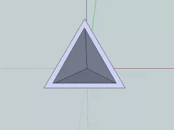 3-sided pyramid, hollow tetrahedron