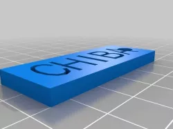Block Dog Tag