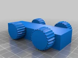 Car with moving wheels (no assembly required)