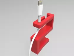 Charger wire holder