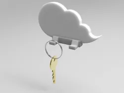 Cloud keychain holder
