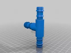 Connectors drip irrigation tube 16mm Create with Freecad //  Conectores tubo de riego por goteo de 16mm Creado con Freecad