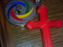 Cross keychain