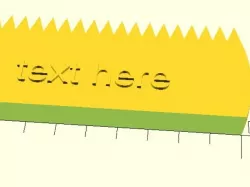 Customizable Wax Comb With Text