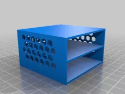Customized drawer box with hex pattern sides