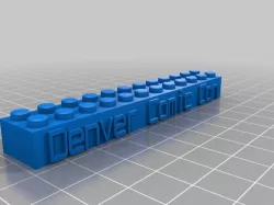 DCC Lego Block Necklace/Keychain