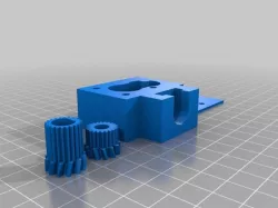 Double geared filament drive for Nema 17